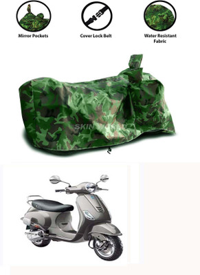 APNEK Waterproof Two Wheeler Cover for Vespa(Vespa VXL 125, Green)