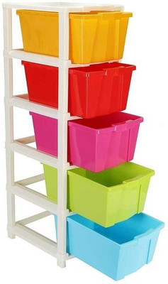 Pinkwhale 5 Compartments Plastic Multi Purpose(Multicolor)
