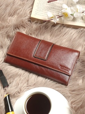 Teakwood Leathers Women Casual Brown Genuine Leather Wallet(5 Card Slots)