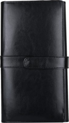 Essart Women Black Artificial Leather, Artificial Leather Card Holder(4 Card Slots)