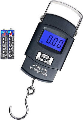 Glancing 50Kg Hanging Luggage Weight Machine Digital MC133 Weighing Scale(Black)