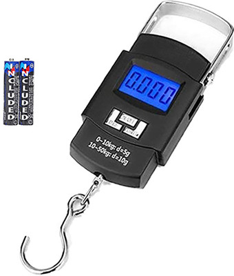 Kelo 50Kg Portable Hanging Luggage Weight Machine MC398 Weighing Scale(Black)