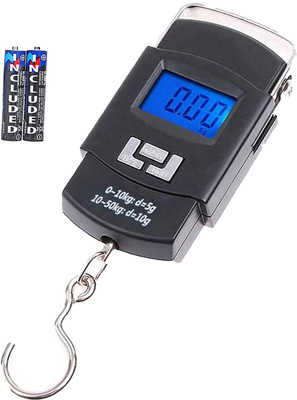 Glancing 50Kg Portable Luggage Hanging Weight Machine Digital MC389 Weighing Scale(Black)