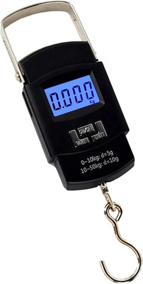 Qozent 50Kg Digital Weighing Scale For Luggage MC282 Weighing Scale(Black)