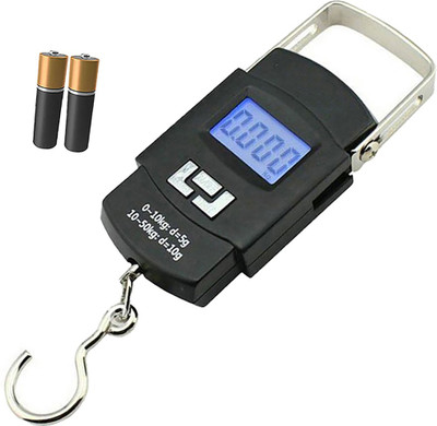 Qozent 50Kg New Mini Portable Pocket Digital Electronic MC231 Weighing Scale(Black)