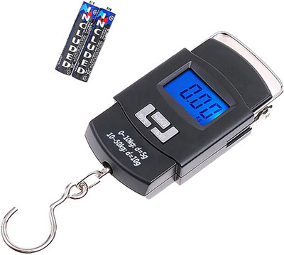 Kelo 50 Kg Hook Type Digital Led Screen Portable Luggage MC352 Weighing Scale(Black)