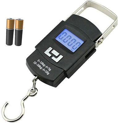 Glancing 50Kg Hook Type Digital Led Screen Portable Luggage MC289 Weighing Scale(Black)