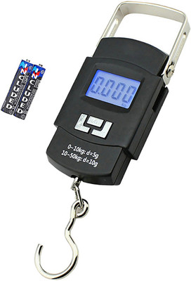 Qozent 50Kg Digital Luggage Weight Machine MC394 Weighing Scale(Black)