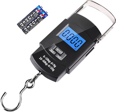 Kelo 50 Kg A08 Portable Electronic Luggage MC180 Weighing Scale(Black)
