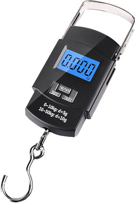 Qozent 50Kg Digital Luggage Weight Machine MC28 Weighing Scale(Black)