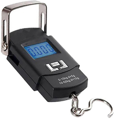 Qozent 50Kg Portable Digital Luggage Scale MC46 Weighing Scale(Black)
