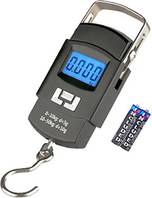 Glancing 50Kg Luggage Weighing Scale With Hook MC224 Weighing Scale(Black)