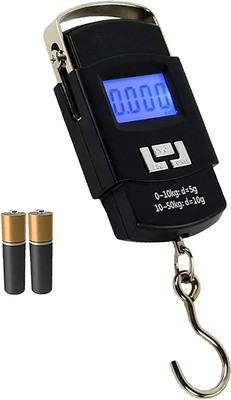 Kelo 50Kg Portable Electronic Digital Lcd Screen Scale For Travel Luggage MC154 Weighing Scale(Black)