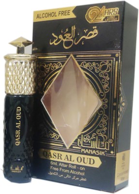 Manasik QASR AL OUD Alcohol - Free Concentrated Attar Roll On 6ml . Floral Attar(Floral)