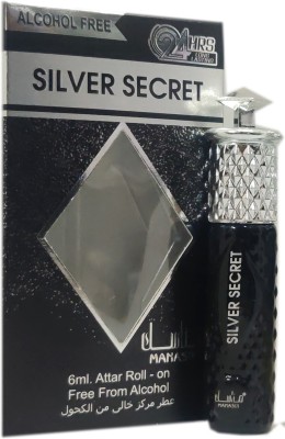Manasik SILVER SECRET Alcohol - Free Concentrated Attar Roll On 6ml . Floral Attar(Floral)