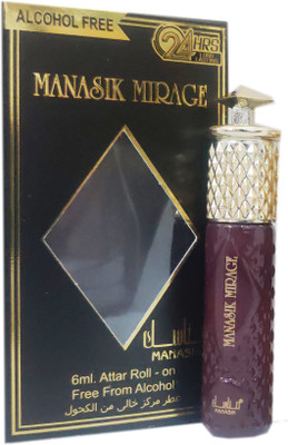 Manasik MIRAGE Alcohol - Free Concentrated Attar Roll On 6ml . Floral Attar(Floral)
