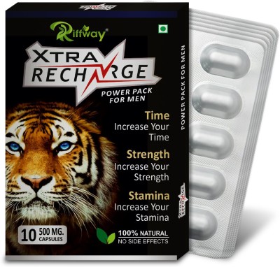 Riffway Xtra Recharge Ayurvedic Supplement Improves Arousal Stamina Duration & Weakness(Pack of 6)