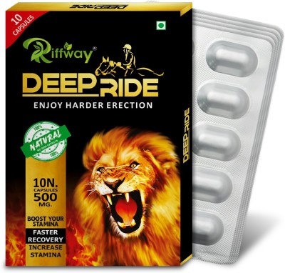 Riffway Deep Ride Natural Formula Improves Arousal Stamina Duration & Energy(Pack of 5)