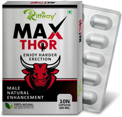 Riffway Max Thor Herbal Capsule Improves Endurance Libido Duration Strength(Pack of 3)