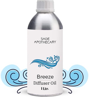 Sage Apothecary Breeze Diffuser Oil For Relax Calm Mood, Natural Homely Fragrance - 1L(1000 ml)