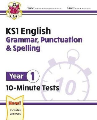 KS1 Year 1 English 10-Minute Tests: Grammar, Punctuation & Spelling(English, Paperback, CGP Books)