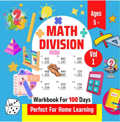 Math Division | Workbook For 100 Days | Perfect For Home Learning | Ages 5+ | Vol 1(English, Paperback, Charlie Blair)