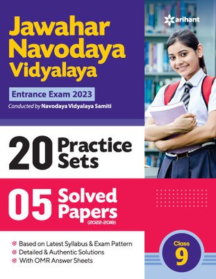 Jawahar Navodaya Vidyalaya Class 9 (20 Practice Sets & 5 Solved Papers) Exam 2023(English, Paperback, unknown)