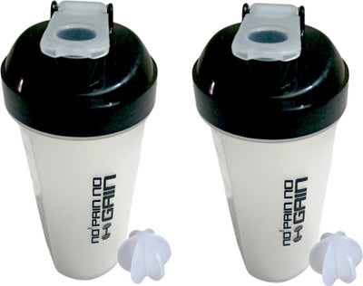 Smiling Cart 700 ml Plastic Shaker(Pack of 2, White)