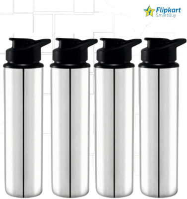 Flipkart SmartBuy 900 ml Steel Sipper(Pack of 4, Silver, Black)