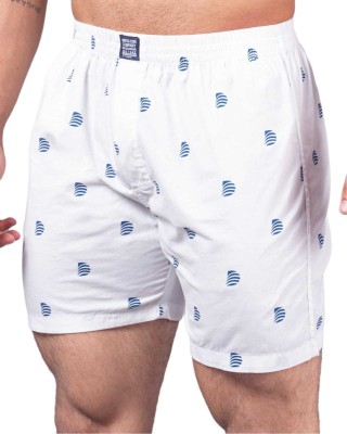 DRESS.COM Printed Men White Boxer Shorts