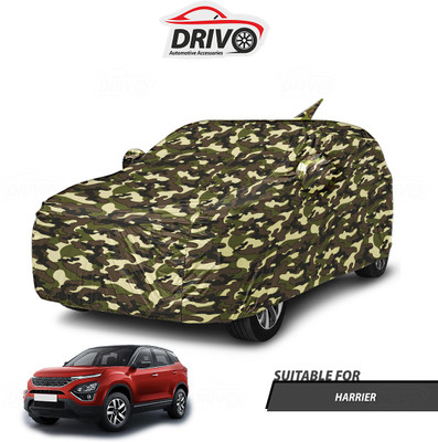 Drivo Car Cover For Tata Harrier (With Mirror Pockets)(Beige)