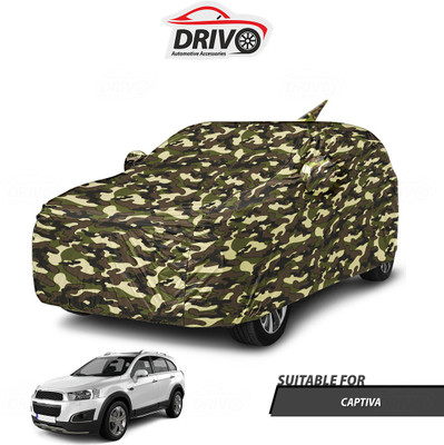Drivo Car Cover For Chevrolet Captiva (With Mirror Pockets)(Beige)