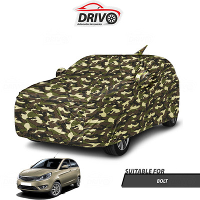 Drivo Car Cover For Tata Bolt (With Mirror Pockets)(Beige)