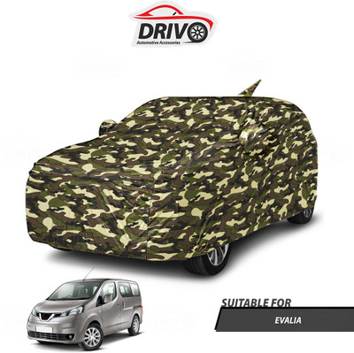 Drivo Car Cover For Nissan Evalia (With Mirror Pockets)(Beige)