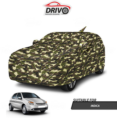 Drivo Car Cover For Tata Indica (With Mirror Pockets)(Beige)