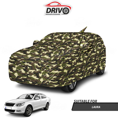 Drivo Car Cover For Skoda Laura (With Mirror Pockets)(Beige)