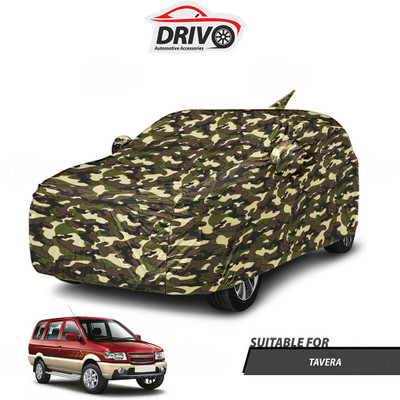 Drivo Car Cover For Chevrolet Tavera (With Mirror Pockets)(Beige)