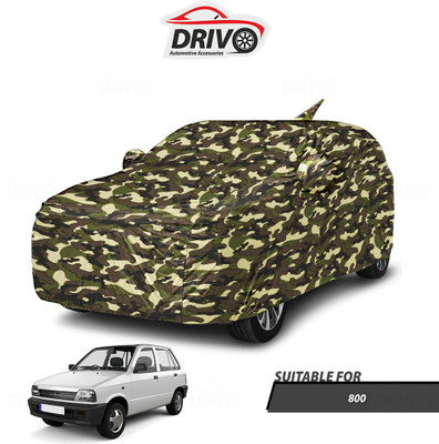 Drivo Car Cover For Maruti 800 (With Mirror Pockets)(Beige)