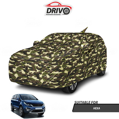 Drivo Car Cover For Tata Hexa (With Mirror Pockets)(Beige)