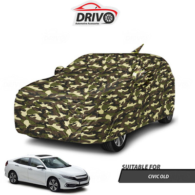 Drivo Car Cover For Honda Civic (With Mirror Pockets)(Beige)