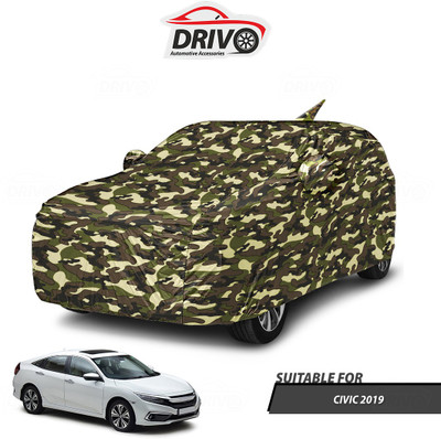 Drivo Car Cover For Honda Civic (With Mirror Pockets)(Beige, For 2019 Models)