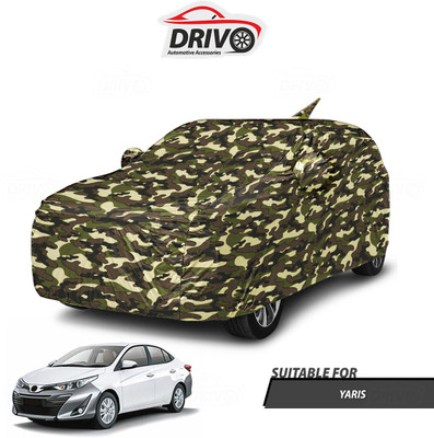 Drivo Car Cover For Toyota Yaris (With Mirror Pockets)(Beige)
