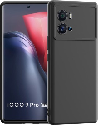 CareFone Back Cover for iQOO 9 Pro 5G(Black, Shock Proof, Silicon, Pack of: 1)