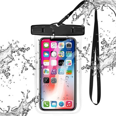 EAYS Pouch for All Smartphone, Cell Phone case All Mobile Phones, Swimming Underwater rain(Black, Waterproof, Pack of: 1)
