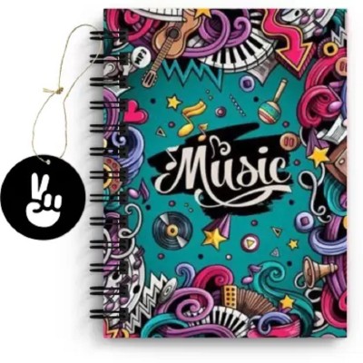 DI-KRAFT Doodling Art Notebook A5 Diary Unruled 160 Pages(Multicolor 2)