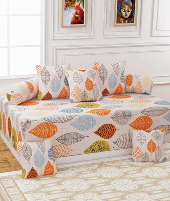 CASTIQA Polycotton Floral Diwan Set(Multicolor)