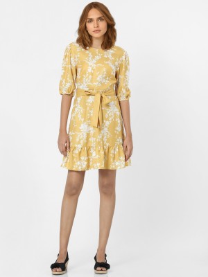 VERO MODA Women Shift Yellow Dress