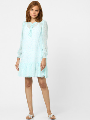 VERO MODA Women Shift Green Knee Length Dress