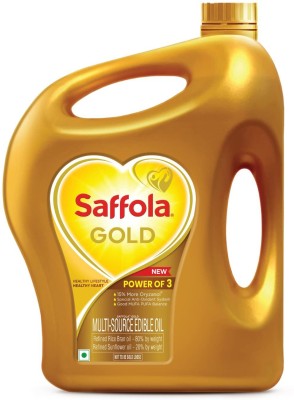 JTGEnterprises Safola Gold 5 Liter Rice Bran Oil Can(5 L)