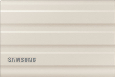 Samsung T7 Shield 1TB USB 3.2 Gen 2(10 Gbps),IP65 Rated,Speed upto 1050 MB/s,(MU-PE1T0K) 1 TB External Solid State Drive (SSD)(Beige, Black)